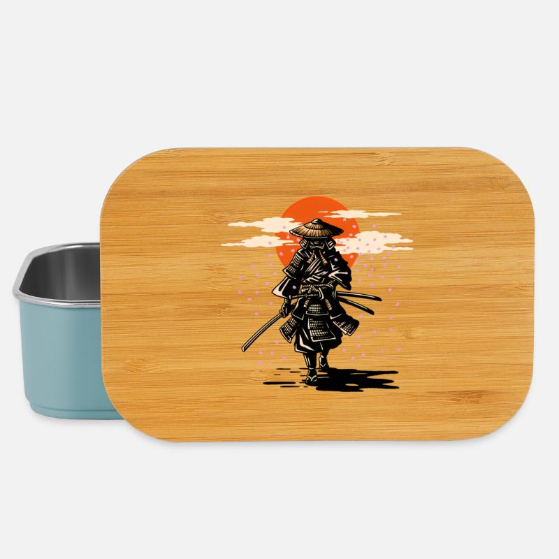 Samurai Sun und Sakura - Lunch Box - Hellblau