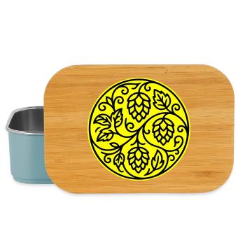 Hopfen Gerste Malz Symbol - Lunch Box - Hellblau - Vorne