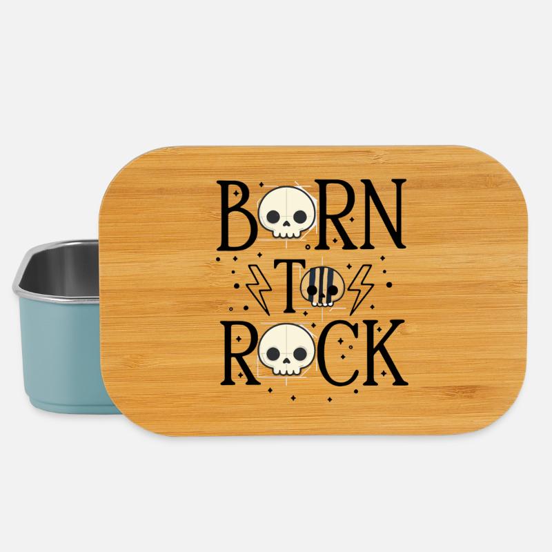 Born to Rock - Lunch Box - Hellblau