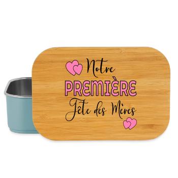 Fêtes des mères - Boîte à goûter - bleu pâle - Devant