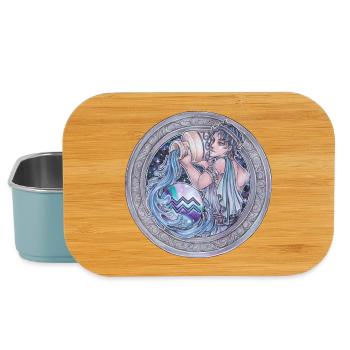 Zodiac Sign Sternzeichen Wassermann Aquarius  - Lunch Box - Hellblau - Vorne