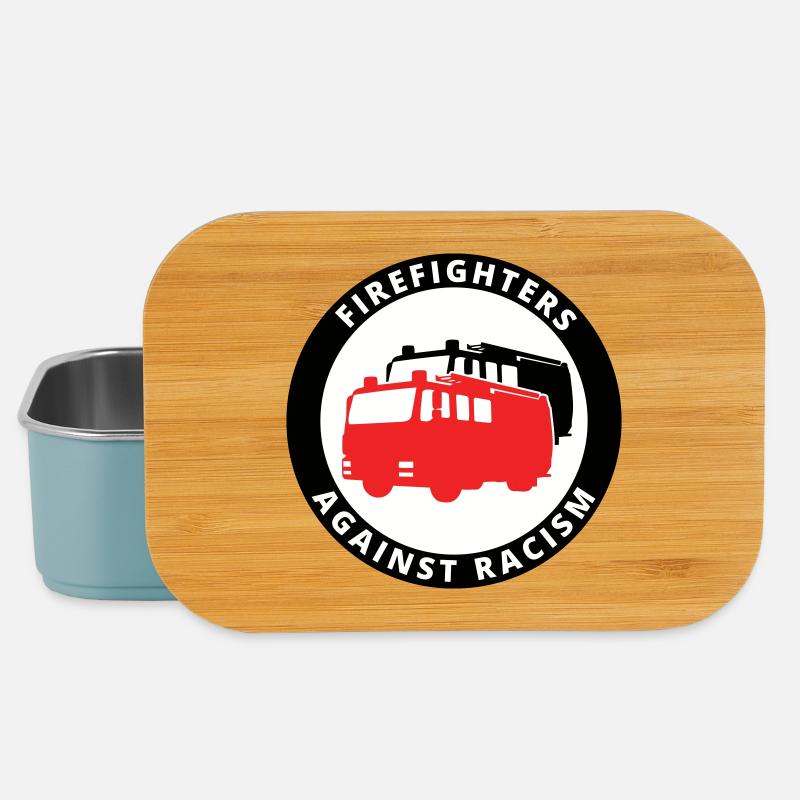 Firefighters Against Racism Symbol - Lunch Box - light blue