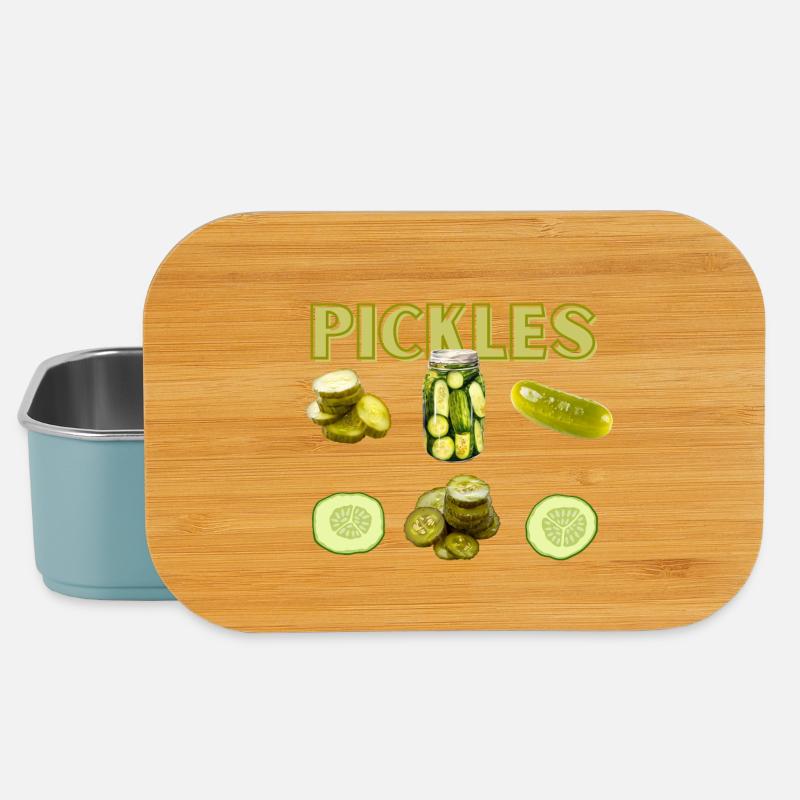 Amateur de cornichons concombre drôle - Boîte à goûter - bleu pâle