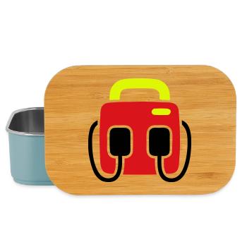 Defibrillator AED First Aid - Lunch Box - light blue - Front