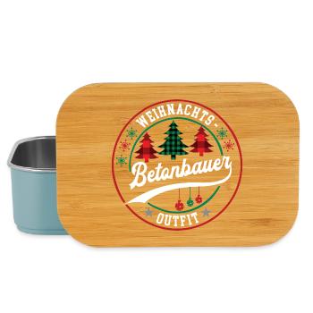 Betonbauer Weihnachten Kollege Handwerker Maurer - Lunch Box - Hellblau - Vorne