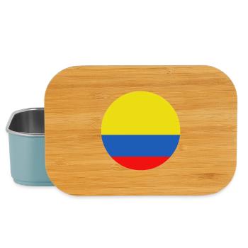 Colombia round flag - Lunch Box - light blue - Front