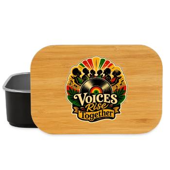 Voices Rise Together vinyl reggae rebel music - Lunch Box - black - Front