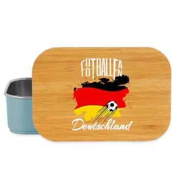 Fussball Fan Deutschland - Lunch Box - Hellblau - Vorne
