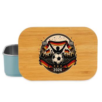 Fußballsommer Deutschland 2026 Fan Badge - Lunch Box - Hellblau - Vorne