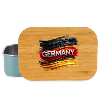 Drapeau de la ligne de peinture allemande - Boîte à goûter - bleu pâle - Devant