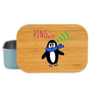 Penguin Humor drôle sur le réseau de blagues informatiques - Boîte à goûter - bleu pâle - Devant