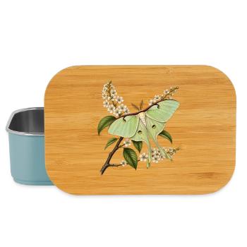 Naturalistische Illustration Butterfly Actias Luna - Lunch Box - Hellblau - Vorne