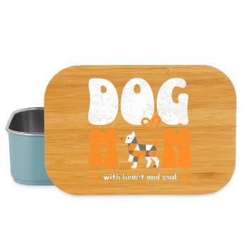 Dog Mom Hundemama Spruch Shirt Geschenk - Lunch Box - Hellblau - Vorne