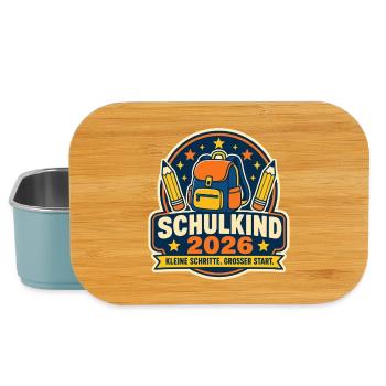 Schulkind 2026 Erster Schultag - Lunch Box - Hellblau - Vorne