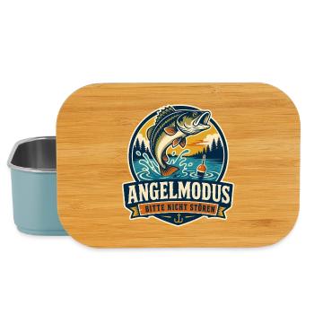 Angelmodus – Bitte nicht stören Angler - Lunch Box - Hellblau - Vorne