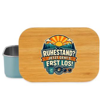 Ruhestand – Jetzt geht’s erst los Abenteuer - Lunch Box - Hellblau - Vorne