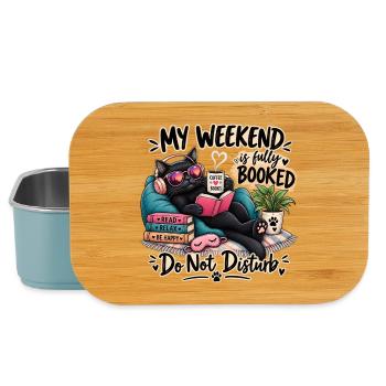 My Weekend Is Fully Booked - Lunch Box - light blue - Front
