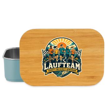 Laufteam – Schritt für Schritt gemeinsam - Lunch Box - Hellblau - Vorne