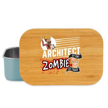 Architect by day Zombie by night - Architekt - Lunch Box - Hellblau - Vorne