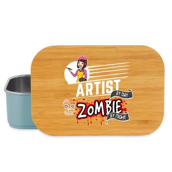 Artist by day Zombie by night - Künstlerin - Lunch Box - Hellblau - Vorne