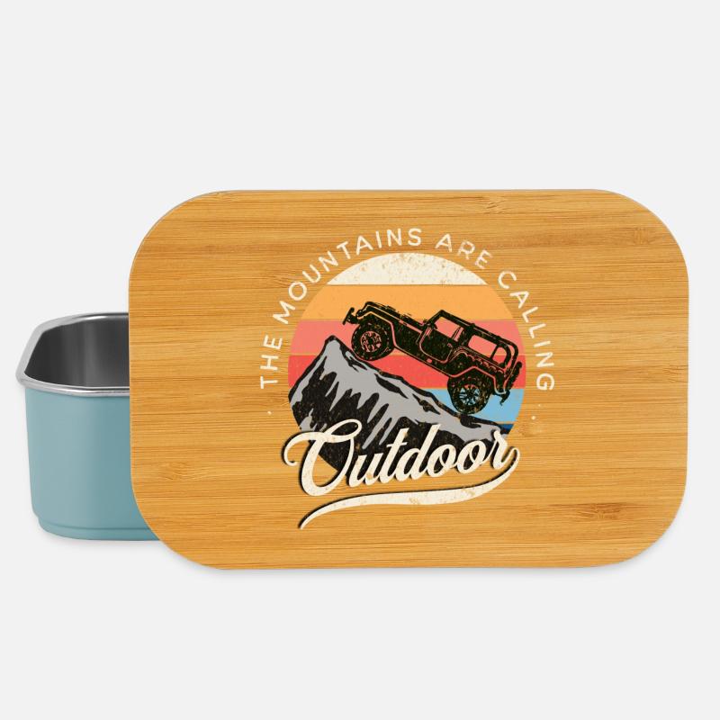 Defender Adventure Camping Retro - Lunch Box - Hellblau