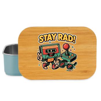 Stay Rad – Retro-Vibes - Lunch Box - Hellblau - Vorne