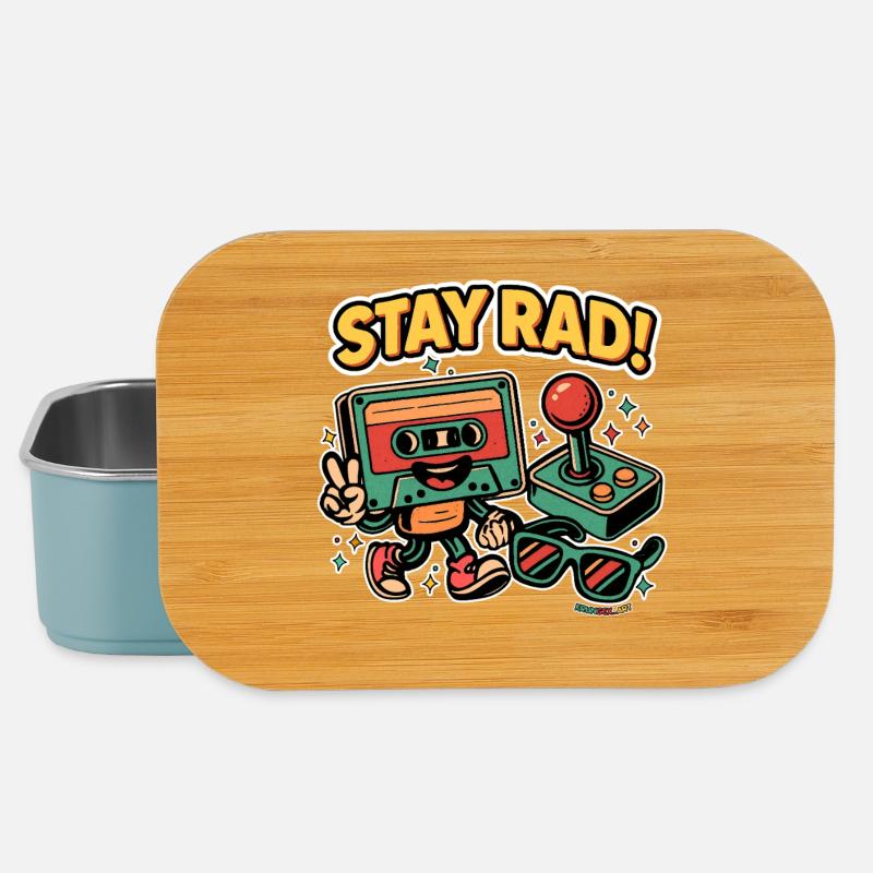 Stay Rad – Retro Vibes - Lunch Box - light blue