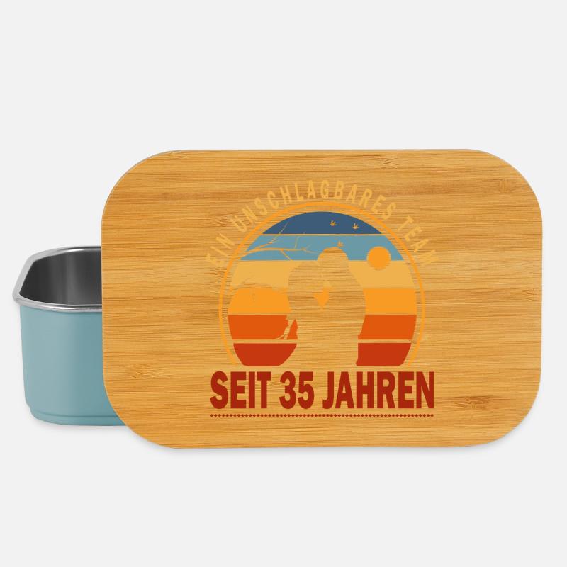35 Years Relationship Anniversary Wedding Anniversary - Lunch Box - light blue
