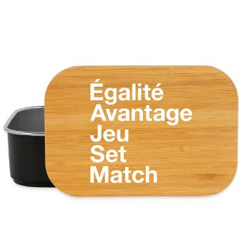 French Tennis - Lunch Box - Schwarz - Vorne