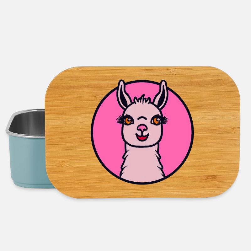 Pink Lama - Lunch Box - light blue