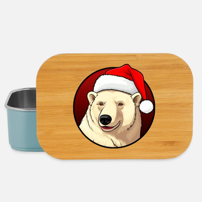 Eisbären Weihnachten - Lunch Box - Hellblau