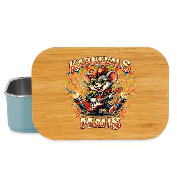 Kölner Karneval Maus Rock Alaaf Lustig - Lunch Box - Hellblau - Vorne