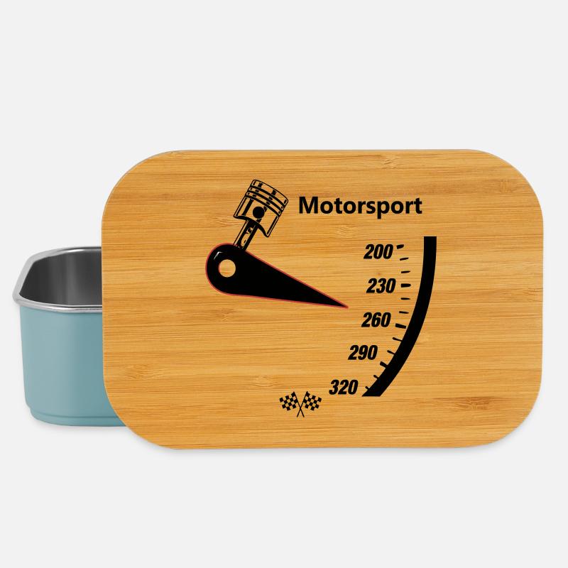 Motorsport Speedometer - Lunch Box - light blue