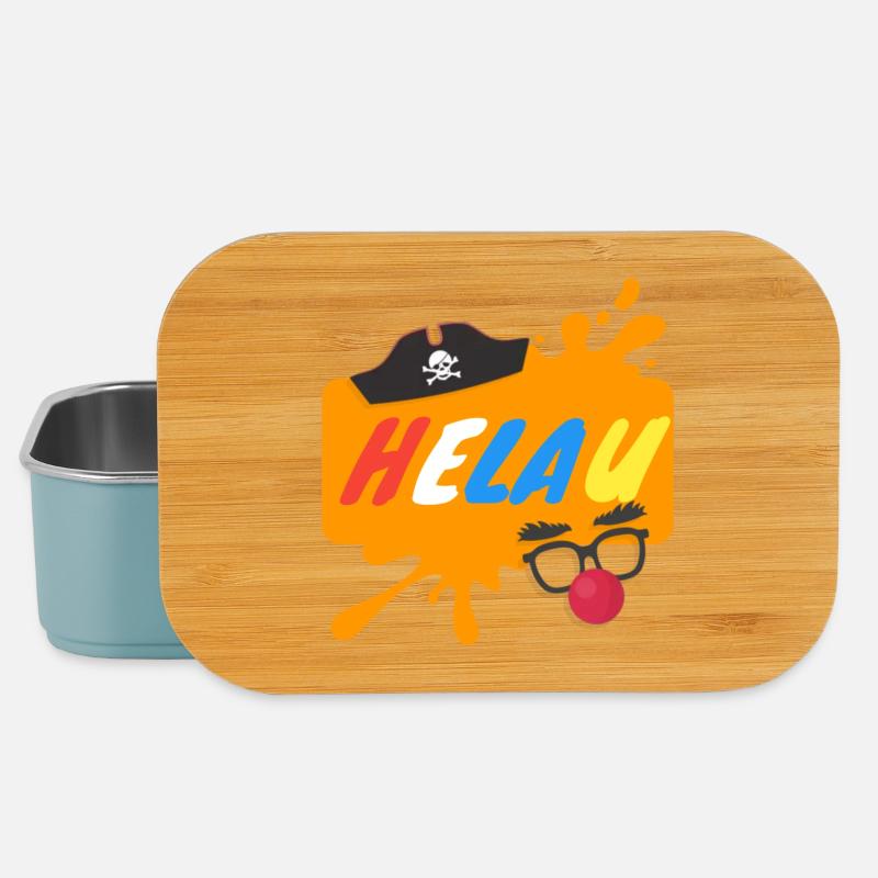 Helau Splash Karnevaldesign - Lunch Box - Hellblau