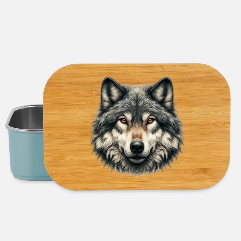 Wolf - Lunch Box - Hellblau