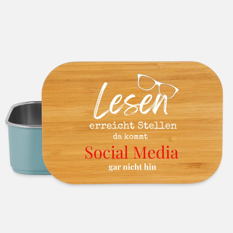 Lehrmotivation mit Brille - Lunch Box - Hellblau