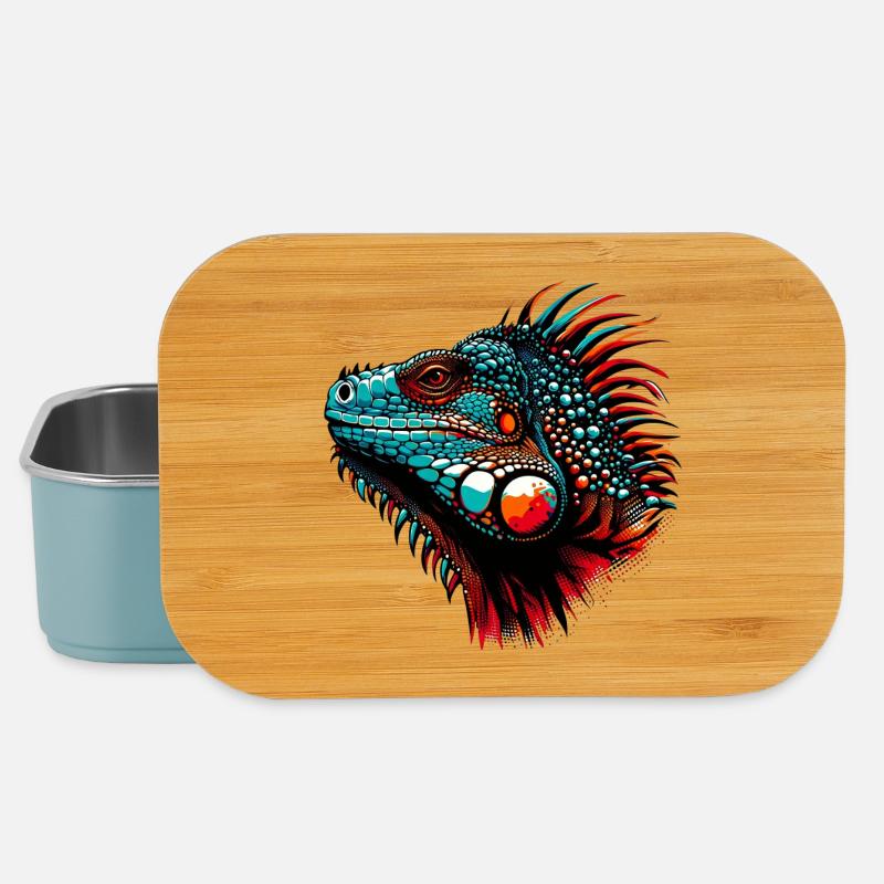 Iguana - Lunch Box - light blue