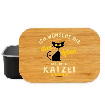 Citation humoristique de chat sur la chemise - Boîte à goûter - noir - Devant