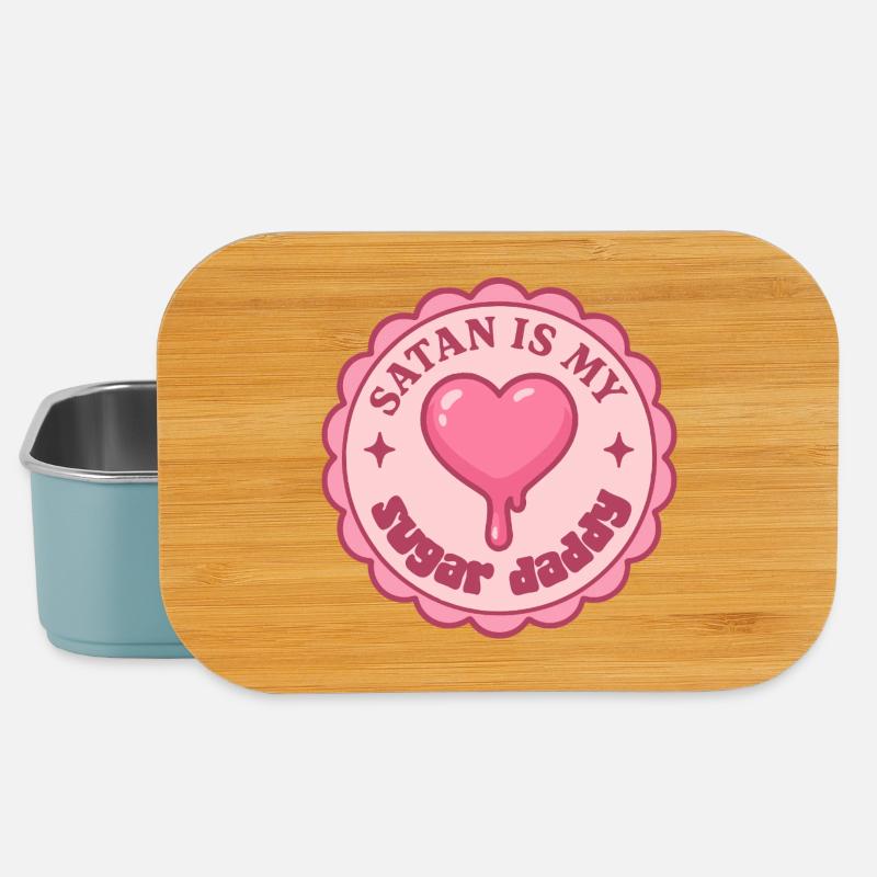 Love Badge Punk Rose - Boîte à goûter - bleu pâle