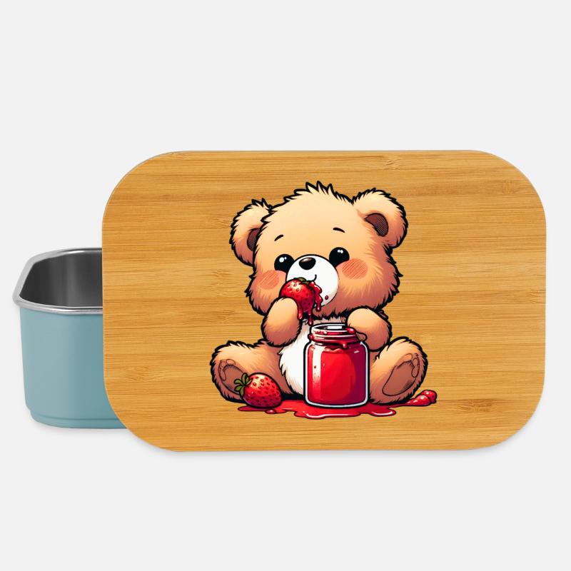 Bärchen Teddybär Bär - Lunch Box - Hellblau