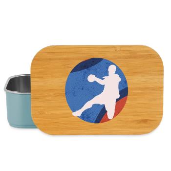 Basketball silhouette in retro pop - Lunch Box - light blue - Front