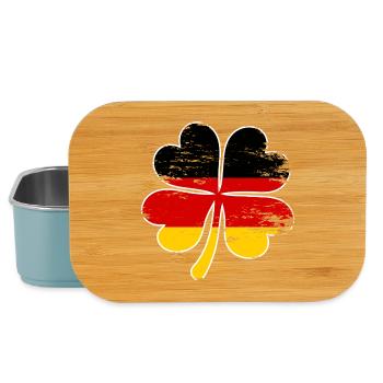 Deutschland Flagge Kleeblatt used - Lunch Box - Hellblau - Vorne