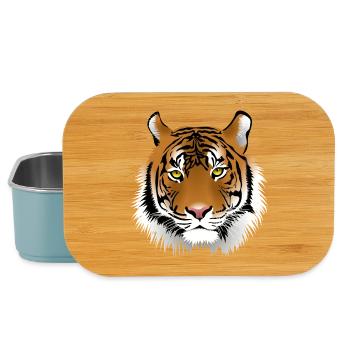 tiger - Lunch Box - light blue - Front