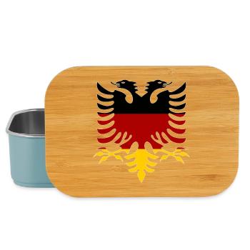 Albanie Allemagne Drapeau - Boîte à goûter - bleu pâle - Devant