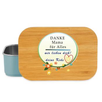 Thank you Mom for everything, Mother's Day - Lunch Box - light blue - Front