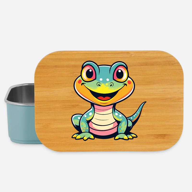 Cute Dino - Lunch Box - Hellblau