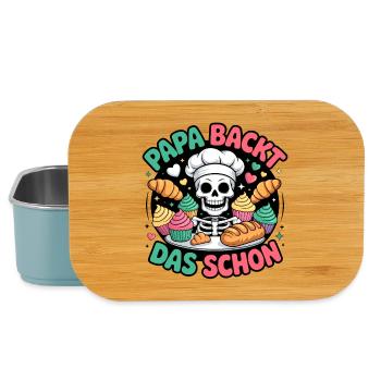 Papa Backt Das Schon - Lunch Box - Hellblau - Vorne