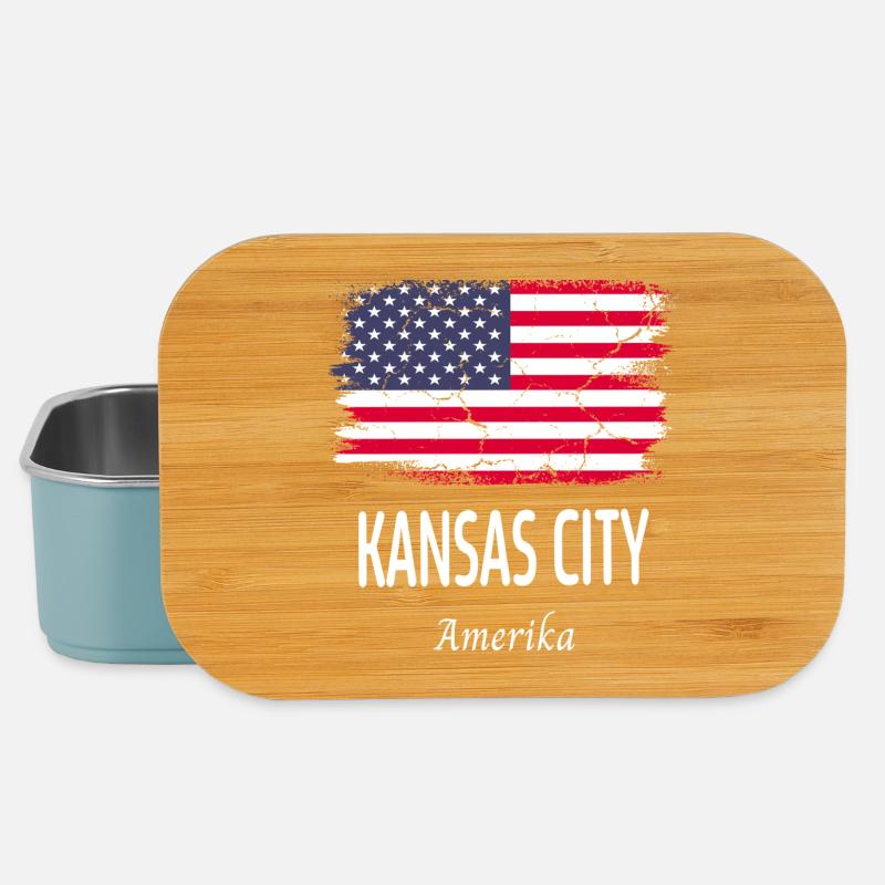 Kansas City - Boîte à goûter - bleu pâle