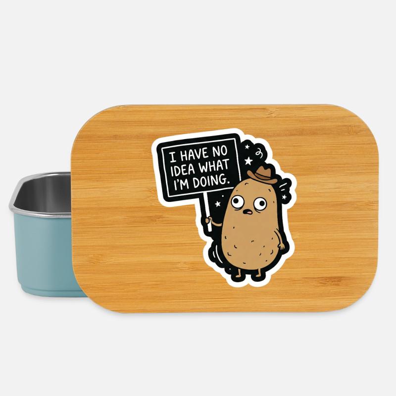 I Have No Idea What I'm Doing – Confused Kar - Lunch Box - light blue