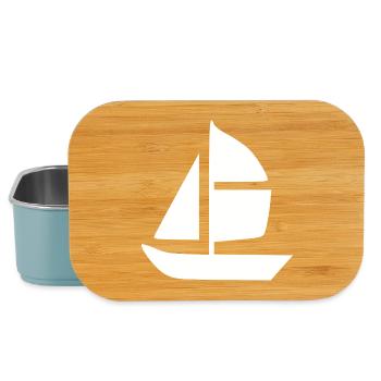 Sailboat Sailing Ship Sailing Gift Holiday - Lunch Box - light blue - Front
